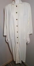 Michael Blair Vtg 80s Batwing Dress Cream Ivory XL-XXL