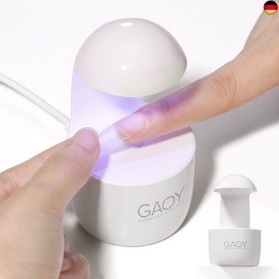GAOY Mini UV Licht für Gelnägel, Eggshell Nail Cure Light Kleine LED Nagellampe 