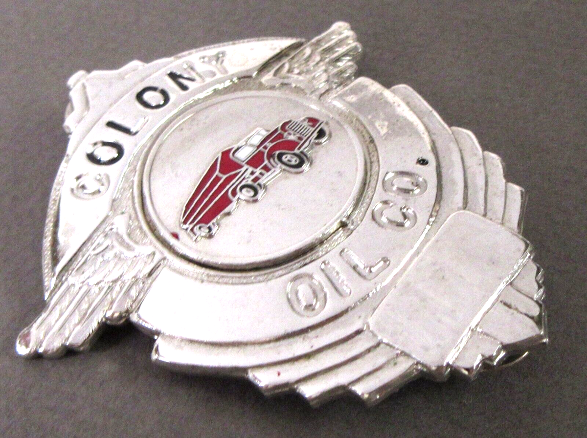 1950's COLONY OIL CO. Truck Driver HAT BADGE xx | eBay