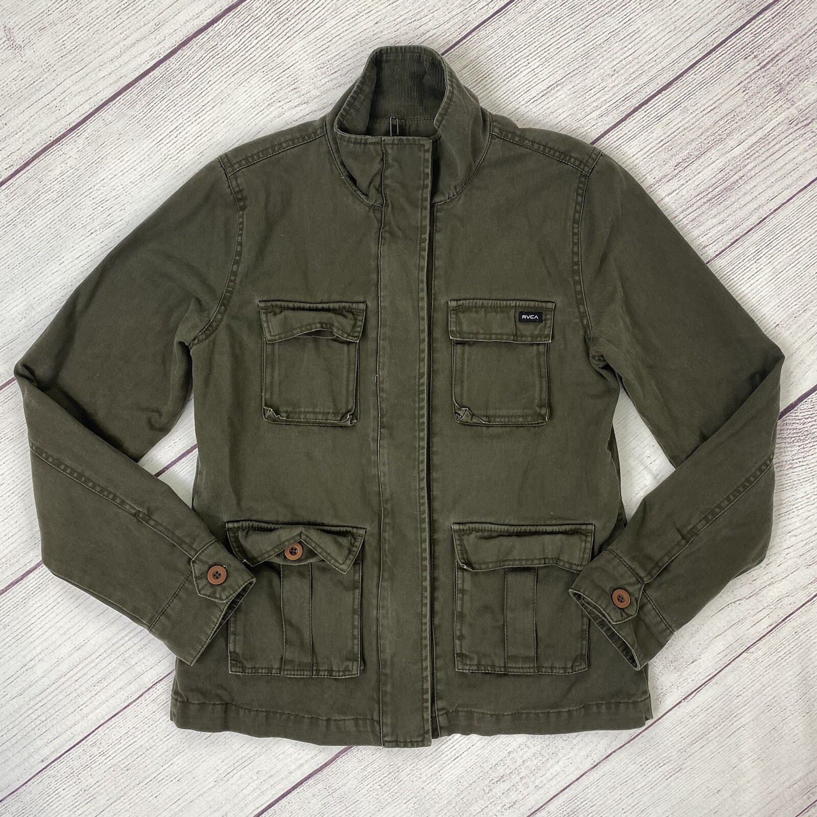 RVCA Women's Green Utility Jacket Size S