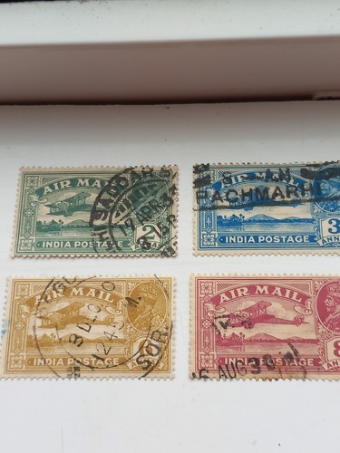 INDIA, THE 1929 CELEBRATING AIR MAIL SET 6 STAMPS USED 2ANNAS TO 12 ANNAS SUPERB - Picture 3 of 6
