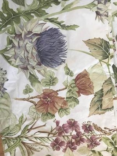 Pottery Barn Thistle Floral Comforter King 2 King Shams Green Botanical 3p New - Picture 5 of 7