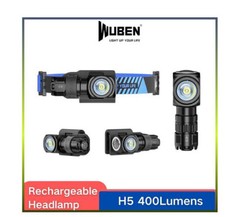 WUBEN H5 LED Headlamp Flashlight max 400 lumen Waterproof AA EDC Headlight
