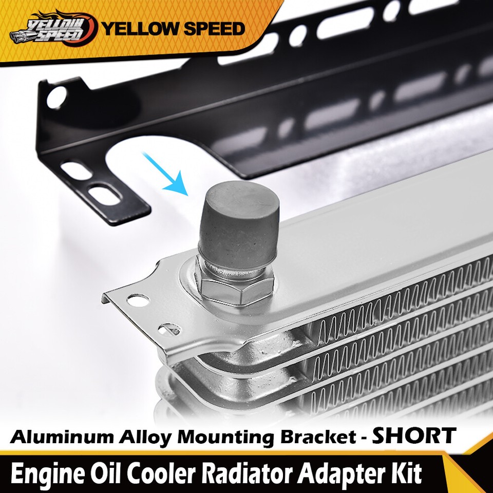 Universal 13-Row Aluminum Oil Cooler Kit - 10AN Fittings For Engine, Transmission & Coolant