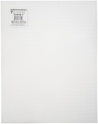 Zehrco-Giancola Ultra Stiff Plastic Canvas 7 Count 10''X13.5''-Clear