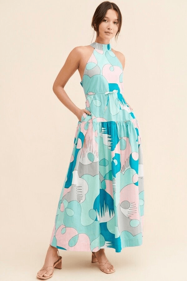 Anthropologie S/W/F Cross Back Maxi Dress $399 | eBay