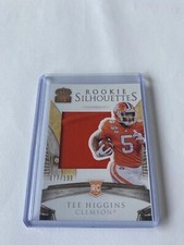 2020 Chronicles TEE HIGGINS Bengals Crown Rookie Silhouettes Patch 77/199!