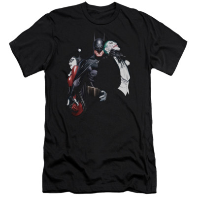 BATMAN JOKER HARLEY CHOKE Lic. Adult Men's Graphic Tee Shirt SM-6XL