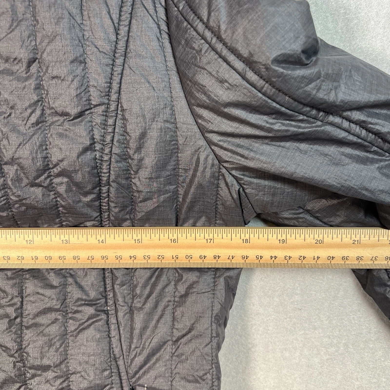 prana long sleeve full zip puffer outdoor pockets jacket