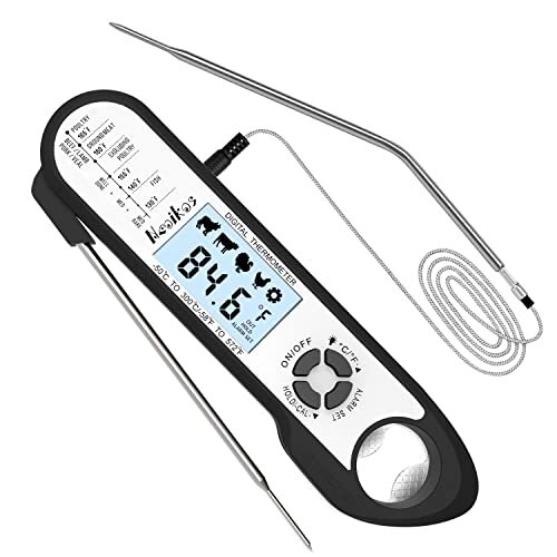 Meat Thermometer Dual Probes Instant Read Cooking Thermometer Kitchen Food Therm