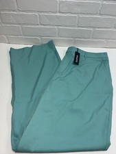 NWT! boohoo Pleat Front Wide Leg Tailored Trouser Aqua Blue Size 12