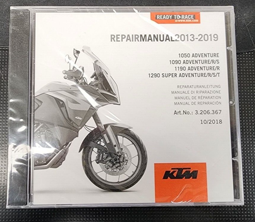 KTM 2013-2019 1050 1090 1290 ADVENTURE REPAIR MANUAL CD UNOPENED - 第 1/2 張圖片