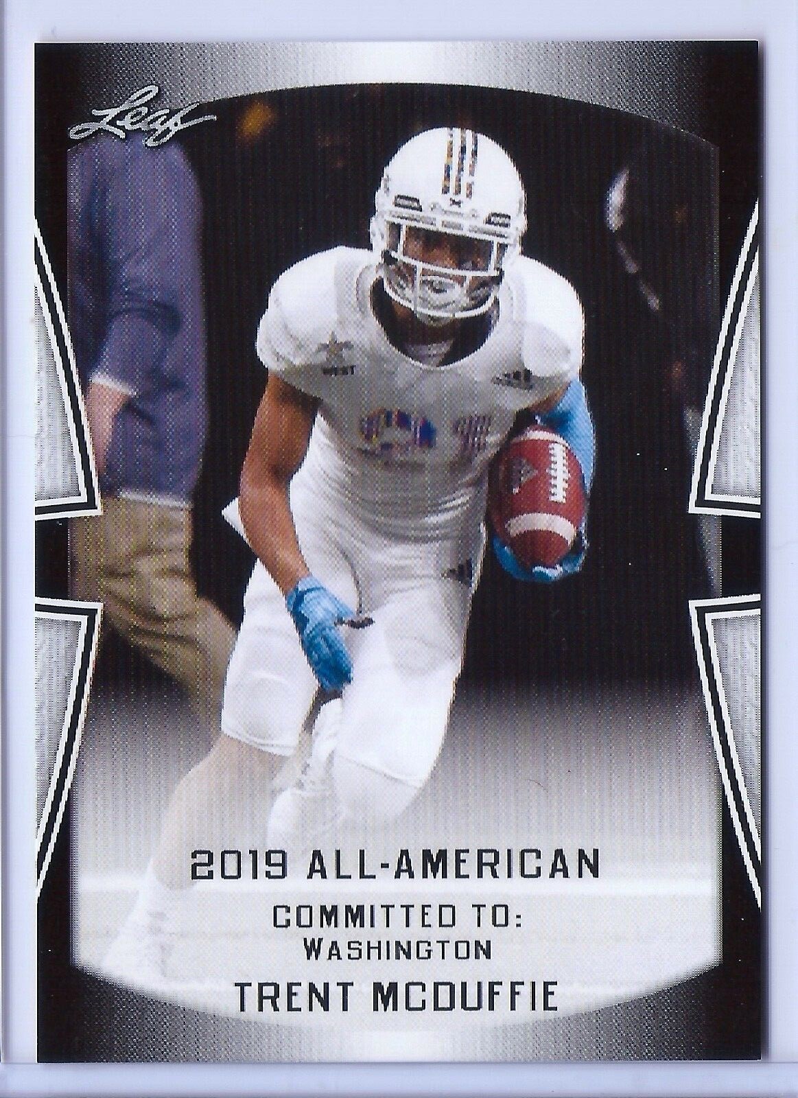 2019 Leaf Garrett Wilson 1st Ever Printed All-American Rookie Card #5 - Ohio St