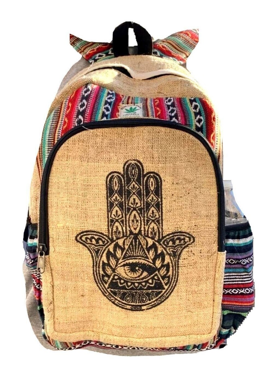 100% Hemp Himalayan Backpack Himalayan 100% Hemp Bag, Hemp Backpack - Etsy main image 2