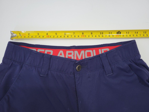 Mens Under Armour Tech Chino Pants size 30x32 navy blue performance - Picture 7 of 7