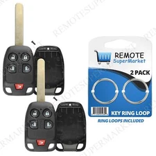 2 Replacement for 2011 2012 2013 Honda Odyssey Remote Car Key Fob Shell Case 5B
