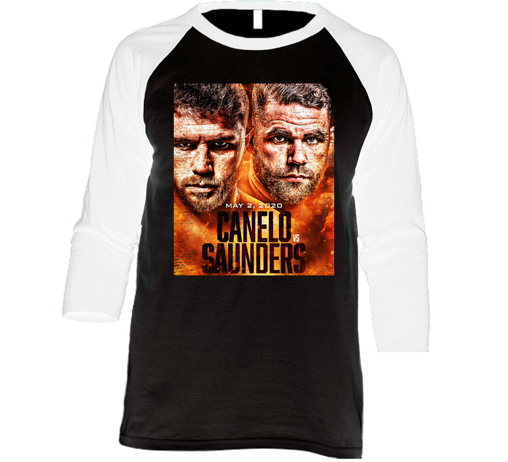 Canelo Vs Saunders Mma Fight Card Fan Raglan 34 Sleeve