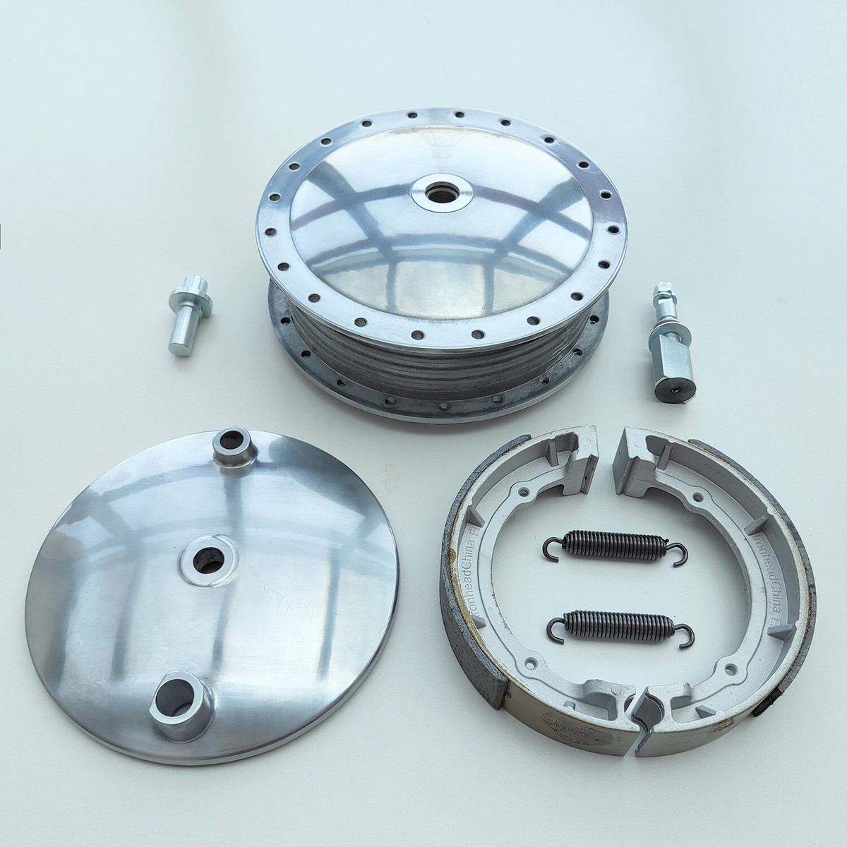 ハンバーガードラム Complete Hamburger Drum Brake Kit For 1972 Harley Ironhead