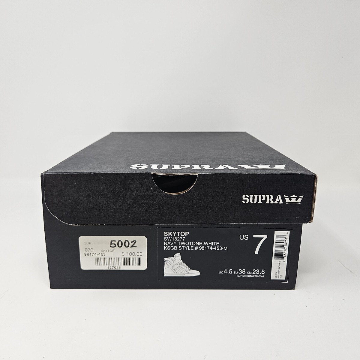 Women's Supra Skytop 'Navy Blue' Sneaker / 98174-453 / Size