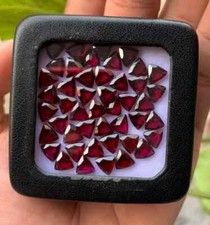 Trillion Shape Garnet, Top Quality Natural Garnet Gemstone, Faceted Cut Garnet