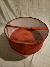 Extra Extra Large hat box Red with Clear PVC Top