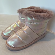 So Girls Size 5 Boots Mars Blush Fur Lined New In Box
