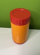Vintage Big Mouth Drink / Food Flask Bluebird Toys 1981. Orange Red. Unused New