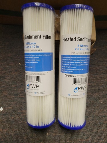 Cartuccia Filtro Acqua Ferita Stringa Sedimenti Standard 2,5x10