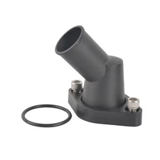 For SBC BBC Chevy 327 350 396 454 Black 45° Swivel Water Neck Thermostat Housing
