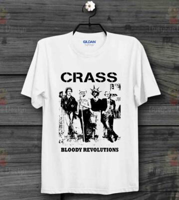 Bloody Revolutions Crass 80s Punk Vintage Rock Cool T Shirt B295