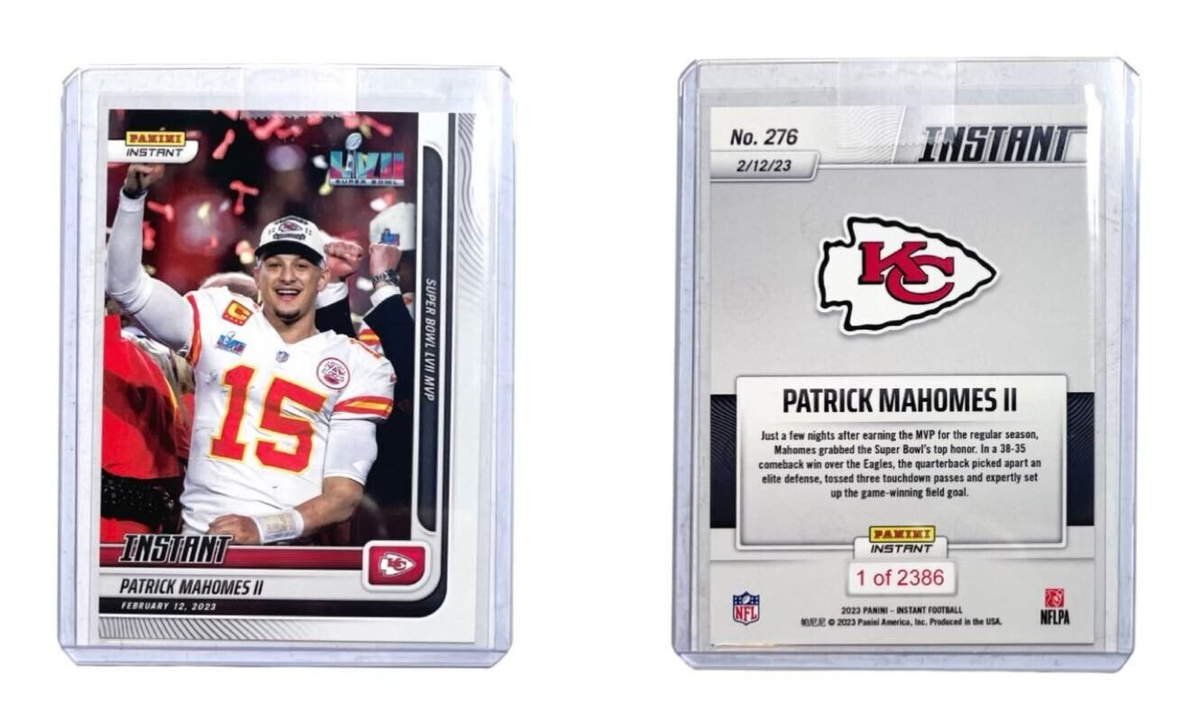 2022 Panini Instant Patrick Mahomes II Card - Super Bowl LVII MVP #276 Limited Edition