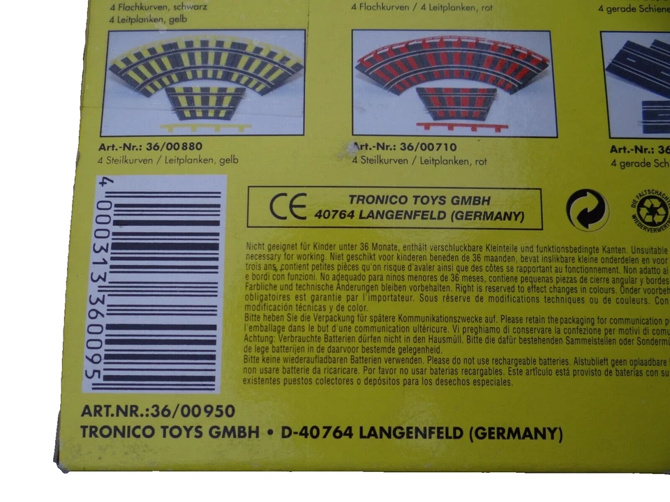 Cartronic 2x Auto Bahn Rennbahn Zubehör Handregler Controller Tronico NEU OVP - Bild 2 von 2