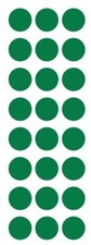 1" Green Round Label Dots Stickers Color Coding Inventory 1 Inch Dot