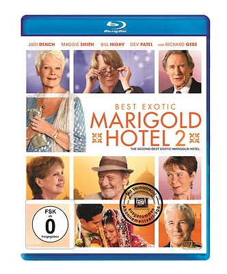 Best Exotic Marigold Hotel 2 - Maggie Smith, Bill Nighy, Judi Dench - Blu Ray