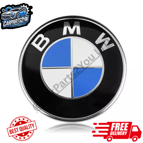 Distintivo emblema anteriore cofano cofano aftermarket BMW 74mm E46 E36 E90 E60 E92 E93 E70 - Foto 1 di 2