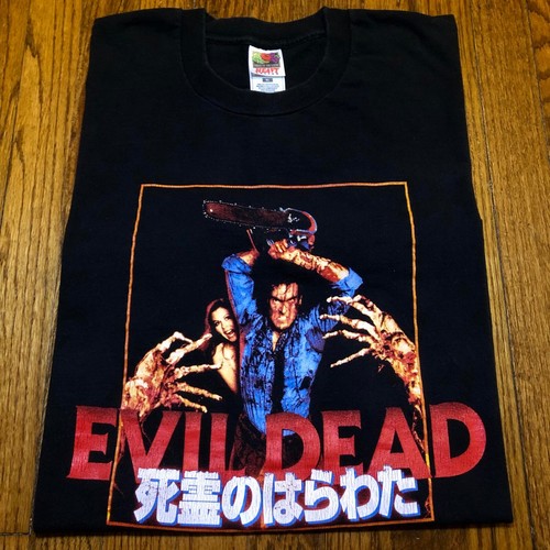 90s EVIL DEAD japanese poster Army of Darkness t-shir… - Gem 90s EVIL DEAD japanese poster Army of Darkness t-shir… - Gem