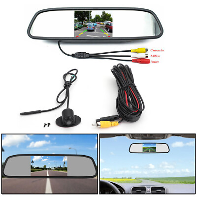 HD CCD CMOS Rückfahrkamera Autokamera + 4.3'' Monitor Kit TFT-LCD Color