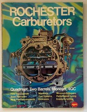 Libro de carburadores Rochester 1973 Roe & Fisher HP ¡Excelente estado! Softbound