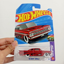 Hot Wheels 2026 Case A '59 Chevy Impala Red Layin Low - International Card 44