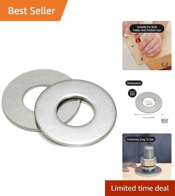 #ad Versatile 5 16quot; x 3 4quot; Flat Washers for Industrial amp; Home Use 100 Pcs $12.99