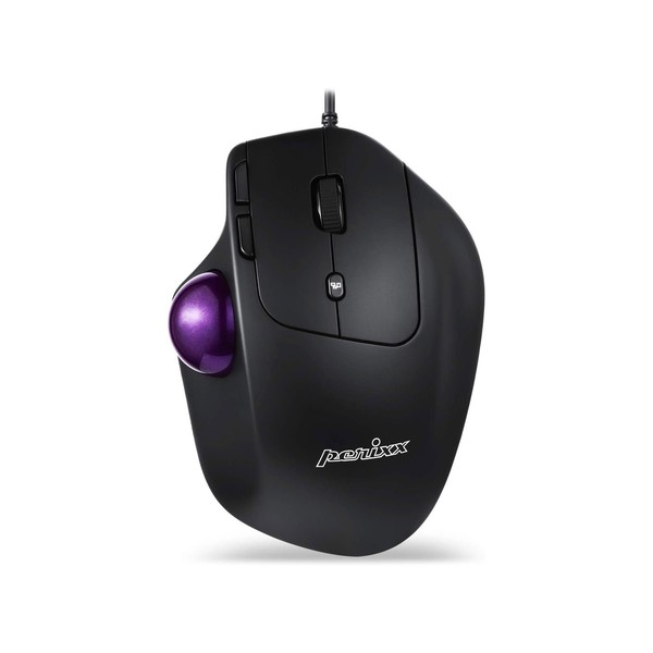 Perixx PERIMICE-520 Kabelgebundene Ergonomische Trackball Maus 1.600 Dpi ~D~-image