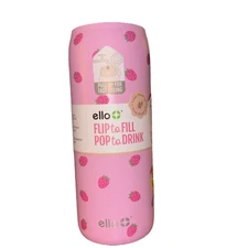 Ello Pop & Fill 18oz Stainless Steel Water Bottle Strawberry 3D Print *no Lid