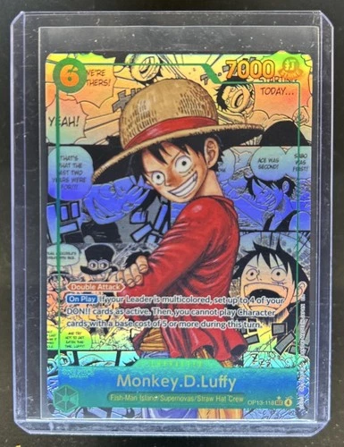 2025 One Piece Monkey.D.Luffy Carrying on His Will Manga Art SEC #OP13-118