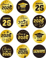 360 PCS 2026 Graduation Stickers, Class of 2026 Grad Stickers for Envelopes,