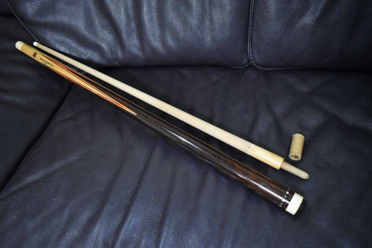 Vintage ADAM Cue Helmstetter 3C 3-Cushion Wood Joint Inlays