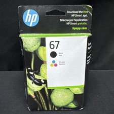 HP 67 3YP29AN Black and Tri-Color Ink Cartridges 2-Pack Exp. Jan 2026