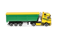 Herpa - Mercedes Benz Actros L Procabin B 4X2 Mit 3-Achs-Kipper Gersdorf Tran...