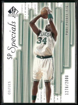 2001-02 SP Authentic Paul Pierce #141 /2000 Boston Celtics