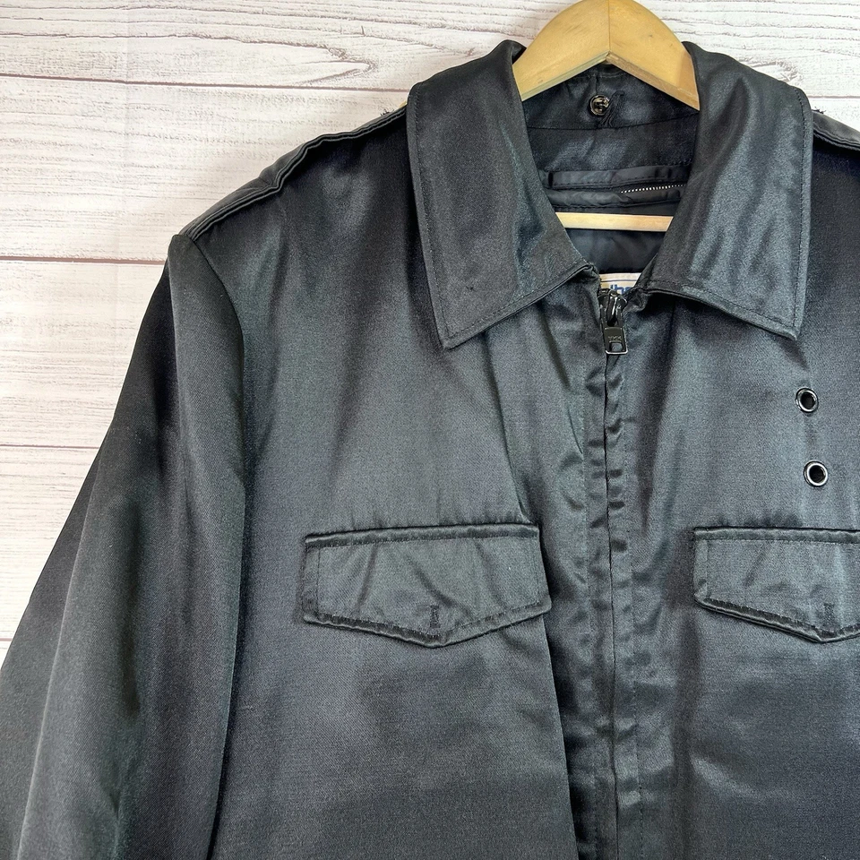 VINTAGE Elbeco New York Police Cruiser Bomber Jacket Black Size 44R - Image 3 of 4