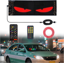 led Eyes for car Windshield-programmable 14.7"x3.6" -1PCS, 14.7 3.6 Inch-1PCS